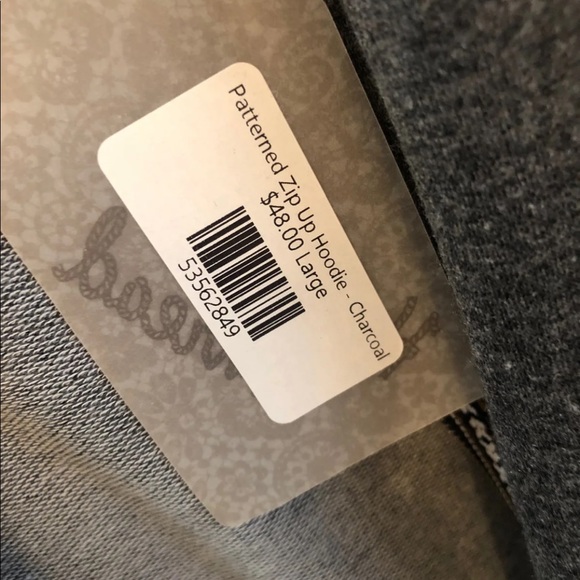 Grey Patterned Hoodie - Picture 2 of 3